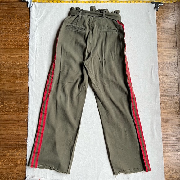 army green side striped pants - Picture 2 of 7